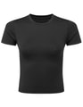 Dames Sportshirt TriDri Recycled Luxe Fitted Tee Zwart